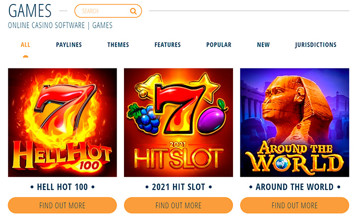 Вкладка с играми