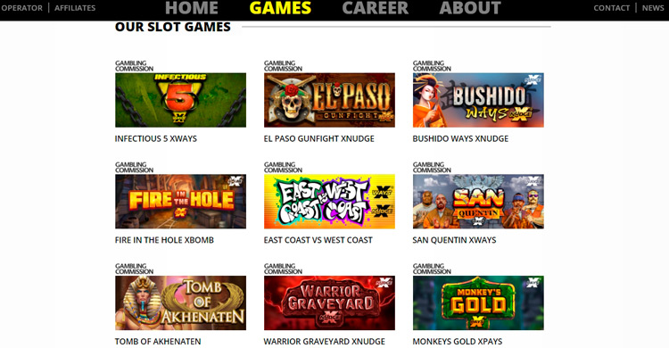 Слоты на сайте